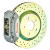 Brembo 15-21 Golf (Mk7) Front GT BBK 4 Piston Cast 2pc 330x28 1pc Rotor Drilled-Silver - 1A4.6016A3
