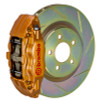 Brembo 15-21 WRX (VA) Front GT BBK 4 Piston Cast 2pc 326 x30 1pc Rotor Slotted Type-1 - Gold - 1E5.6003A4