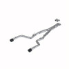 MBRP Street Profile 3" Catback Exhaust w. Dual CF Tips - T-304 Stainless - 15+ Charger Hellcat / Redeye