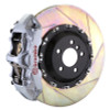 Brembo 03-13 Flying Spur Front GT BBK 6 Piston Cast 411x34 2pc Rotor Slotted Type1 -Silver - 1L2.9501A3