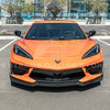 EOS 5VM Style Front Splitter 2 Piece - Matte Black - C8 Corvette (FLIP-276-ABS)