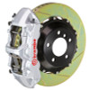 Brembo 05-09 F430 Excl CC Brakes Fr GT BBK 6Pis Cast 380x32 2pc Rotor Slotted Type1-Silver - 1M2.9008A3