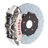 Brembo 04-21 WRX STI Front GTR BBK 6 Piston Billet 350x34 2pc Rotor Slotted Type3- Nickel - 1N3.8011AR