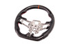 EOS Carbon Fiber Steering Wheel w. Perforated Leather w/o Button Cover - 15-17 Mustang S550