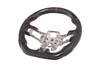 EOS Carbon Fiber Steering Wheel w. Perforated Leather w/o Button Cover - 15-17 Mustang S550