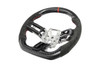 EOS Carbon Fiber Steering Wheel w. Alcantara w. Button Cover - 15-17 Mustang S550