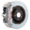 Brembo 04-10 5-Series (Excl. xDrive/M5) Fr GT BBK 6Pist Cast 405x34 2pc Rotor Slotted Type3-Silver - 1N3.9513A3