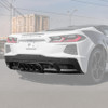 EOS Rear Bumper Diffuser Z06 Conversion - C8 Stinrgay (DIFF-859-ABS_DIFF-863-GRILL_DIFF-863-TIPS)