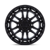 Fuel Celsius 17x9 / 6x139.7 / +1 Offset / Matte Black w. Gloss Black Lip