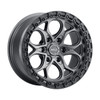Weld Ledge 6 W107 20x10 / 6x135 / -18 Offset / Satin Gunmetal w. Satin Black Ring