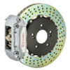 Brembo 95-98 993 C2/993 C4 Rear GT BBK 4 Piston Cast 2pc 328x28 2pc Rotor Drilled-Black - 2C1.6018A1