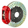 Brembo 95-98 993 C2/993 C4 Rear GT BBK 4 Piston Cast 2pc 328x28 2pc Rotor Drilled-Red - 2C1.6018A2