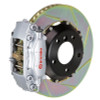 Brembo 95-98 993 C2/993 C4 Rear GT BBK 4 Piston Cast 2pc 328x28 2pc Rotor Slotted Type-1-Silver - 2C2.6018A3