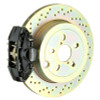 Brembo 08-14 WRX/10-14 Legacy 2.5i Rear GT BBK 2 Piston Cast 2pc 316 x20 1pc Rotor Drilled-Black - 2E4.5002A1