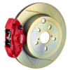 Brembo 02-07 Impreza/WRX Rear GT BBK 2 Piston Cast 2pc 316 x20 1pc Rotor Slotted Type1-Red - 2E5.5001A2