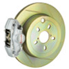 Brembo 02-07 Impreza/WRX Rear GT BBK 2 Piston Cast 2pc 316 x20 1pc Rotor Slotted Type1-Silver - 2E5.5001A3
