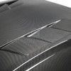 Anderson Composites Type-SA Carbon Fiber Heat Extractor Hood - 18-23 Ford Mustang S550