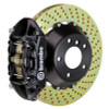 Brembo 11-19 GranTurismo Stradale Rear GT BBK 4 Piston Cast 380x28 2pc Rotor Drilled-Black - 2P1.9043A1