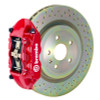 Brembo 10-15 Camaro V6 Rear GT BBK 4 Piston Cast 365x28 1pc Rotor Drilled-Red - 2P4.8001A2