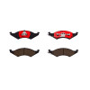 Brembo 90-93 Ford Taurus/ 90-92 Lincoln Continental/ 90-93 Mercury Sable Front NAO Brake Pad - P24093N Photo - Primary