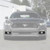 EOS Carbon Fiber Fog Light Bezels - 15-17 Ford Mustang (FOG-1108-BKCF)