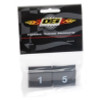 DEI Wire Markers 8pc Set Numbered 1-8 - Black - 10849