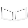 DEI 11-18 Jeep Wrangler JK 4-Door Boom Mat Rear Side Window Trim - 2 Piece - White - 50151