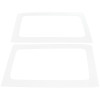 DEI 11-18 Jeep Wrangler JK 2-Door Boom Mat Rear Side Window Trim - 2 Piece - White - 50154