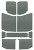 DEI 18-23 Jeep Wrangler JL 4-Door Boom Mat Headliner - 9 Piece - Gray - 50169