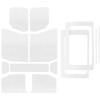 DEI 18-23 Jeep Wrangler JL 4-Door Boom Mat Complete Headliner Kit - 13 Piece - White - 50180