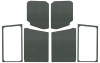 DEI 18-23 Jeep Wrangler JL 2-Door Boom Mat Complete Headliner Kit - 7 Piece - Gray - 50282