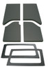 DEI 11-18 Jeep Wrangler JK 2-Door Boom Mat Complete Headliner Kit - 6 Piece - Gray - 50286