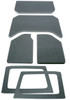 DEI 11-18 Jeep Wrangler JK 4-Door Boom Mat Complete Headliner Kit - 6 Piece - Gray - 50291