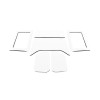 DEI 11-18 Jeep Wrangler JK 4-Door Boom Mat Complete Headliner Kit - 6 Piece - White - 50292