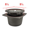 DEI Speaker Baffles 5.25in Round 6.5in Wide 6.5 Height 4in Deep Pair - 50320