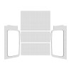 DEI 04-06 Jeep Wrangler LJ Unliminted Headliner Complete Kit - White - 50602