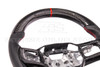 EOS Carbon Fiber Steering Wheel w. Perforated Leather w. Button Cover - 24+ Mustang S650