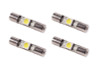 Diode Dynamics 28mm SMF1 LED Bulb - Red Set of 4 - DD0042Q