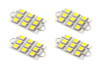 Diode Dynamics 44mm SML9 LED Bulb - Cool - White Set of 4 - DD0106Q