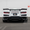 EOS Rear High Wing Spoiler - Carbon Fiber - C8 Corvette Z06 (SPOILER-703-BKCF)