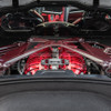 EOS Engine Bay X-Brace - Red Carbon Fiber - C8 Corvette (BRACE-687-RDCF)