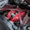 EOS Engine Bay X-Brace - Red Carbon Fiber - C8 Corvette (BRACE-687-RDCF)