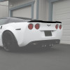 EOS ZR1 Rear Spoiler Matte Black - C6 Corvette Base / GS / Z06 (SPOILER-027-ABS+HARDWARE)