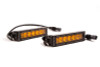 Diode Dynamics 6 In LED Light Bar Single Row Straight SS6 - Amber Wide Light Bar (Pair) - DD5044P