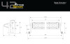 Diode Dynamics 42 In LED Light Bar Single Row Straight - Amber Combo Each Stage Series - DD5056