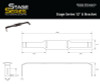 Diode Dynamics Stage Series 12 In U Bracket (Single) - DD6002S