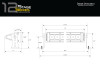 Diode Dynamics 12 In LED Light Bar Single Row Straight - Amber Flood (Pair) Stage Series - DD6041P