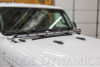 Diode Dynamics 18-21 Jeep JL Wrangler/Gladiator SS50 Hood LED Light Bar Kit - White Combo - DD6106