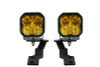 Diode Dynamics 16-21 Toyota Tacoma Sport SS3 LED Ditch Light Kit - Yellow Combo - DD6373