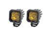 Diode Dynamics Stage Series C1 LED Pod Sport - Yellow Spot Standard ABL (Pair) - DD6453P